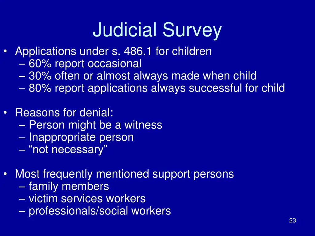 judicial survey