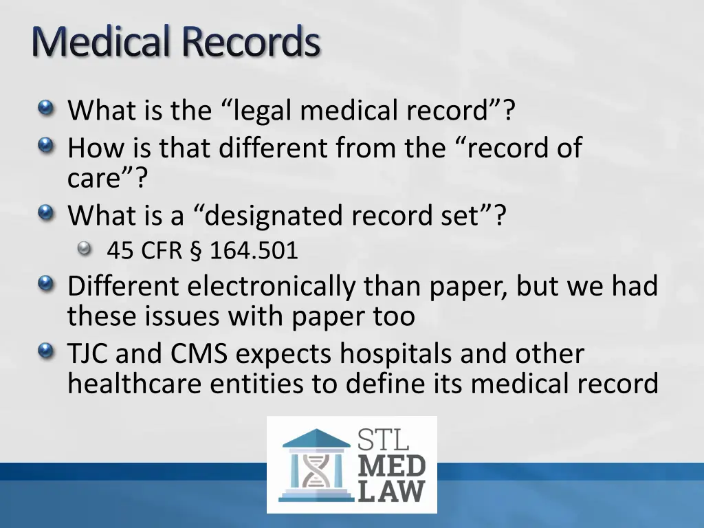 medical records