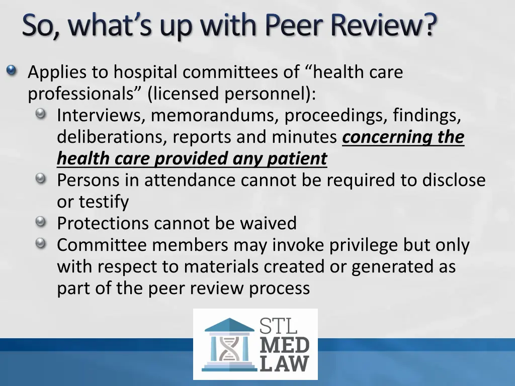 so what s up with peer review