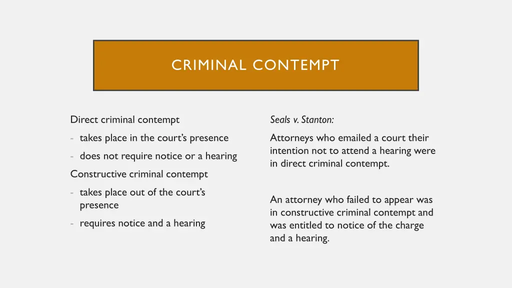 criminal contempt