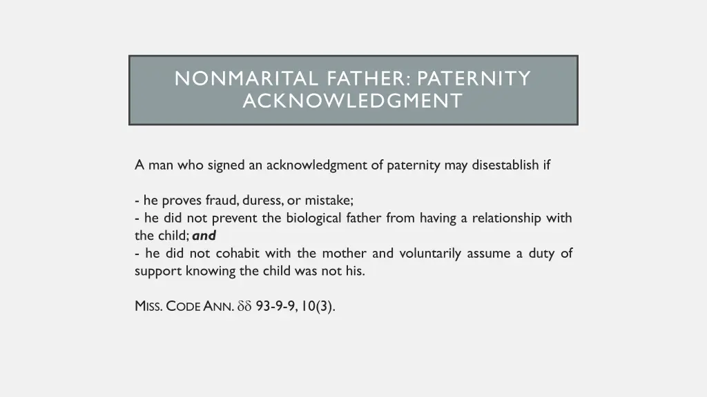 nonmarital father paternity acknowledgment