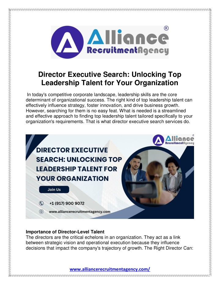 director executive search unlocking