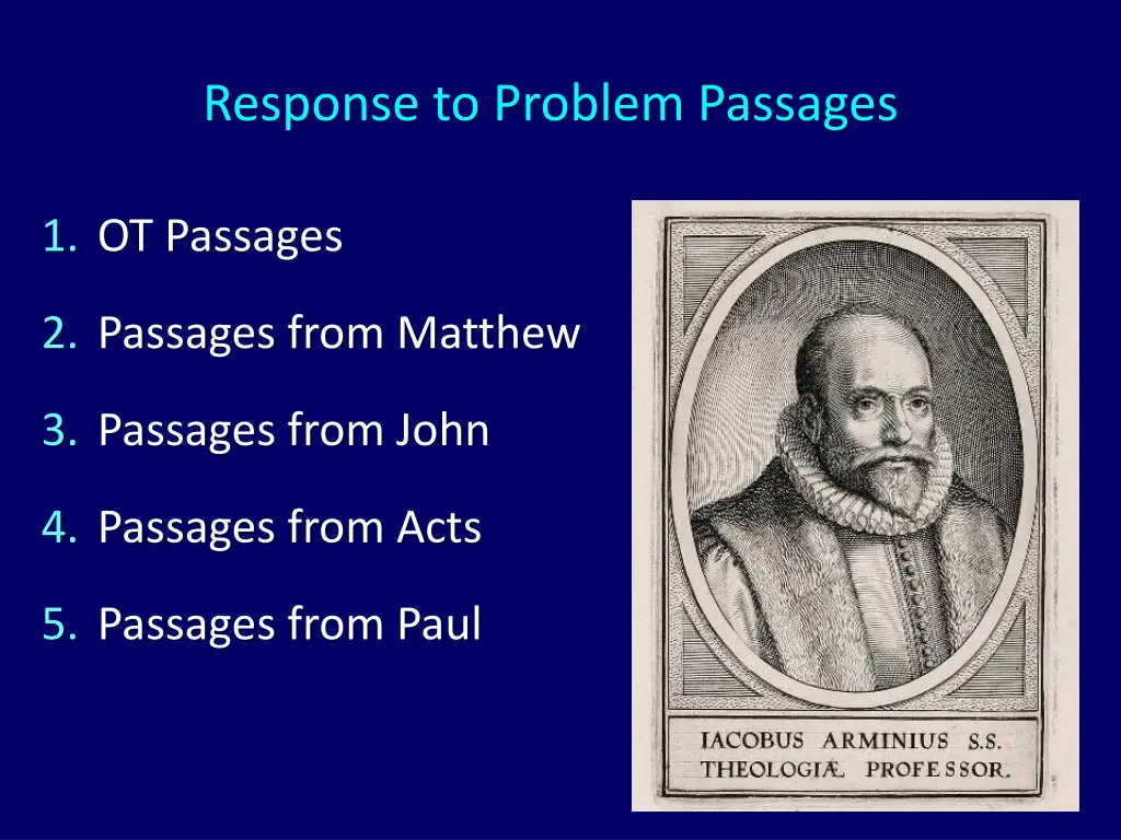 response to problem passages 3