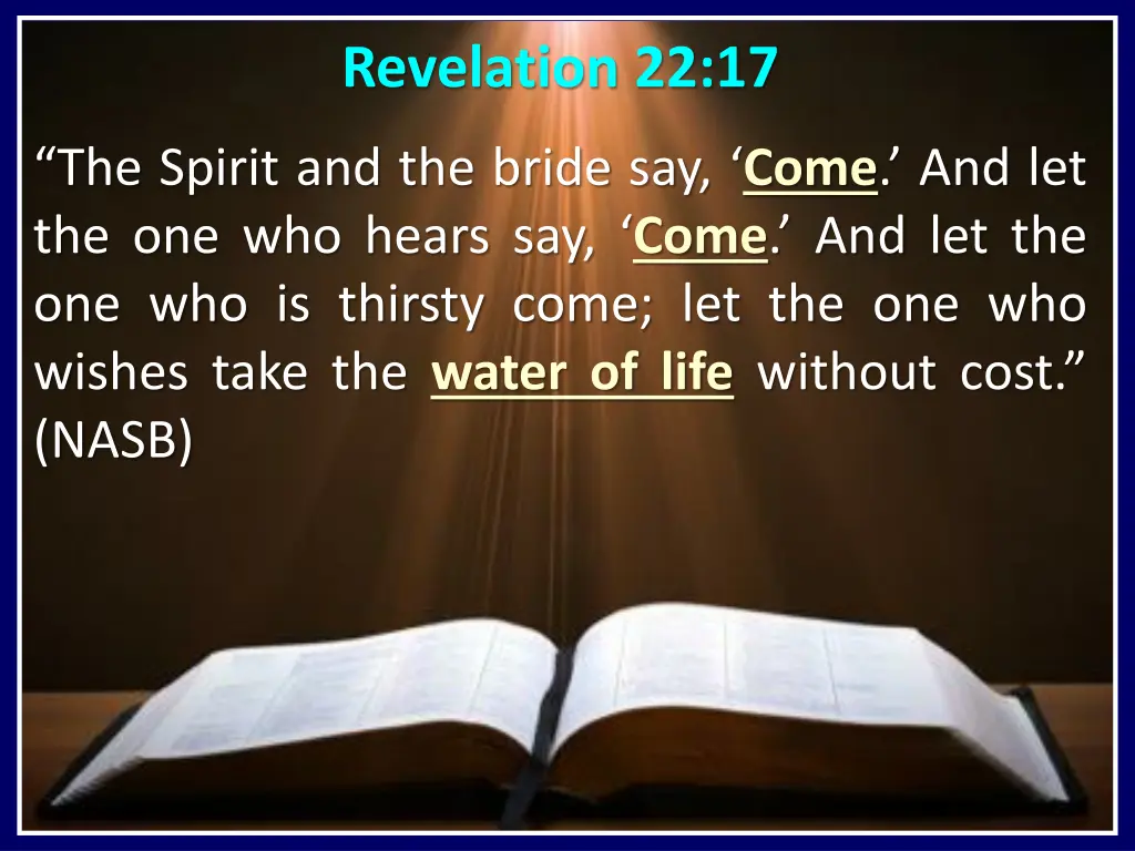 revelation 22 17