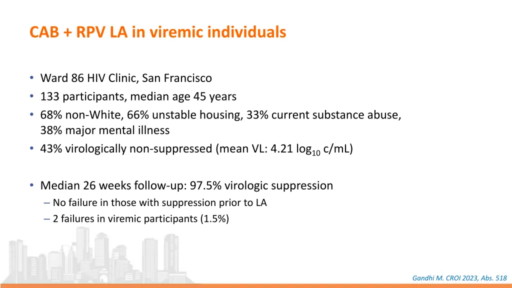 cab rpv la in viremic individuals