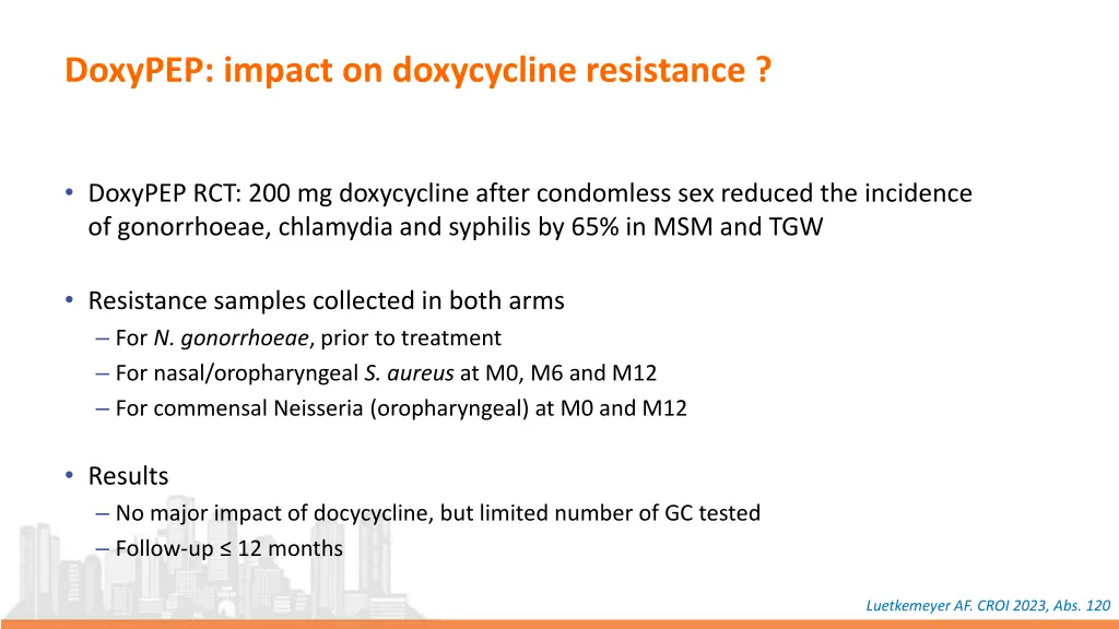 doxypep impact on doxycycline resistance