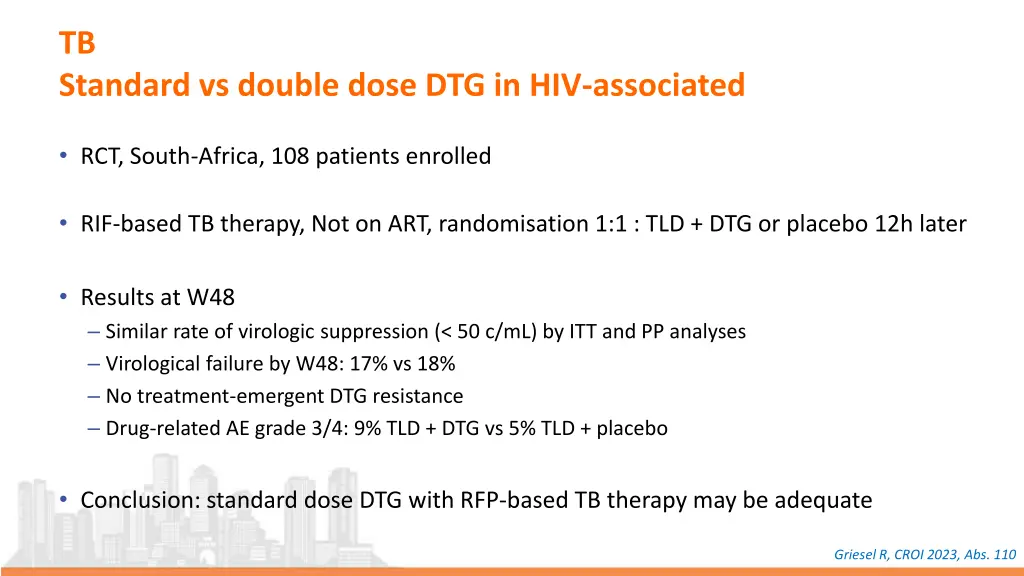 tb standard vs double dose dtg in hiv associated