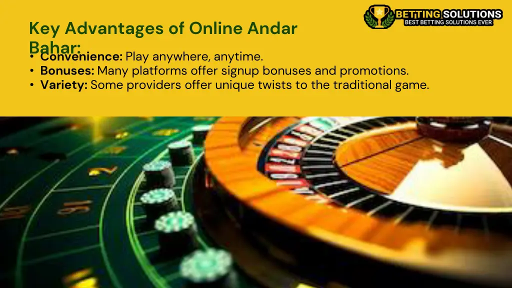 key advantages of online andar bahar