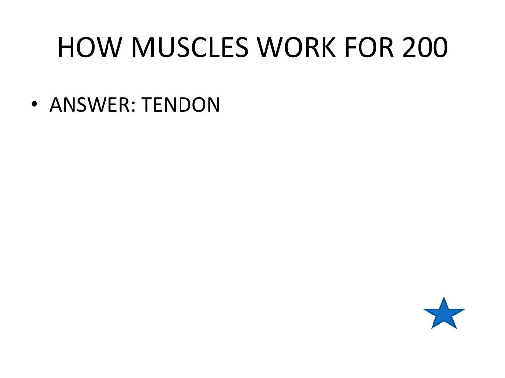 how muscles work for 200 1