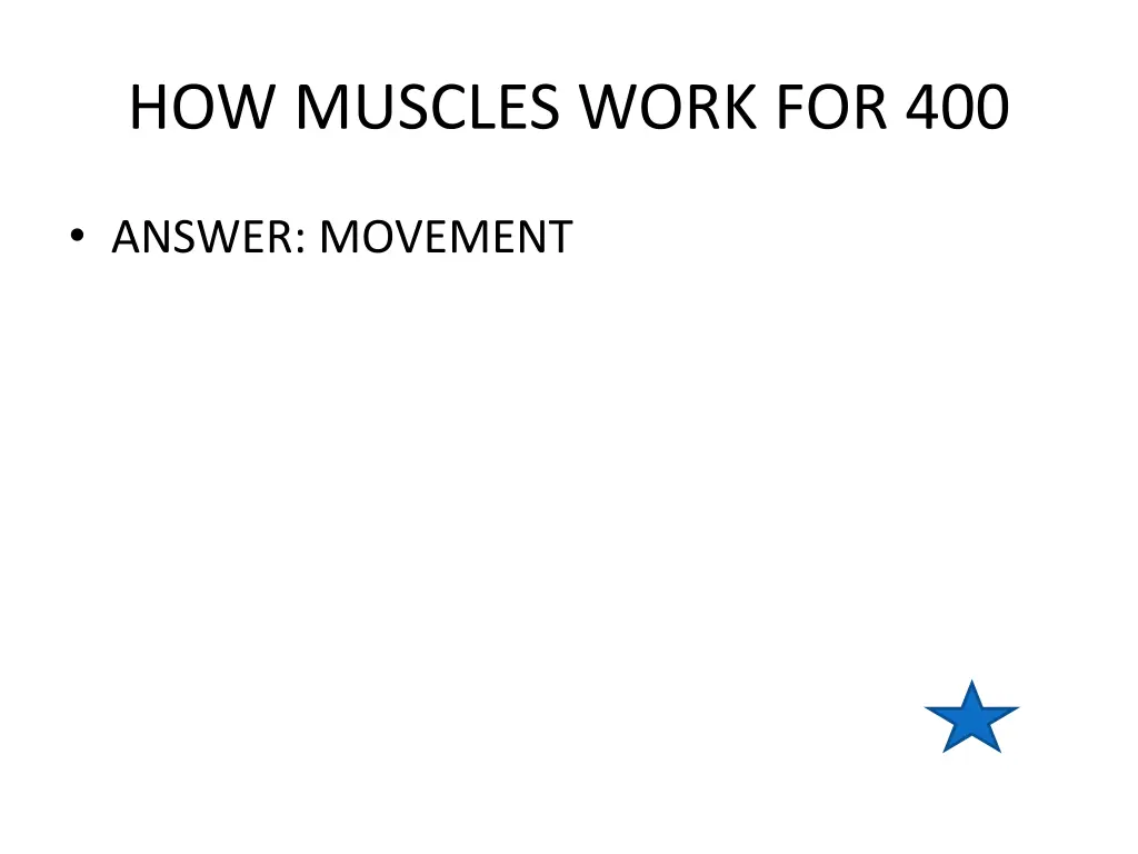 how muscles work for 400 1