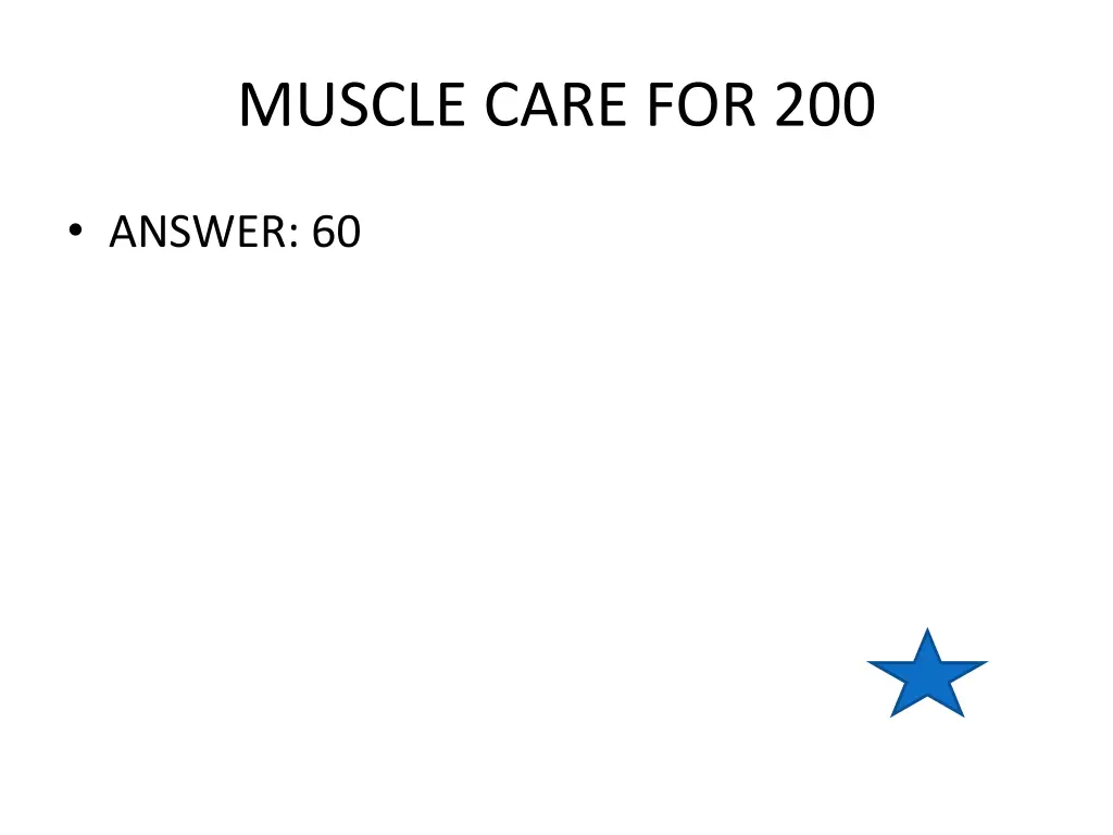 muscle care for 200 1