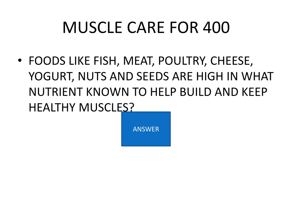 muscle care for 400