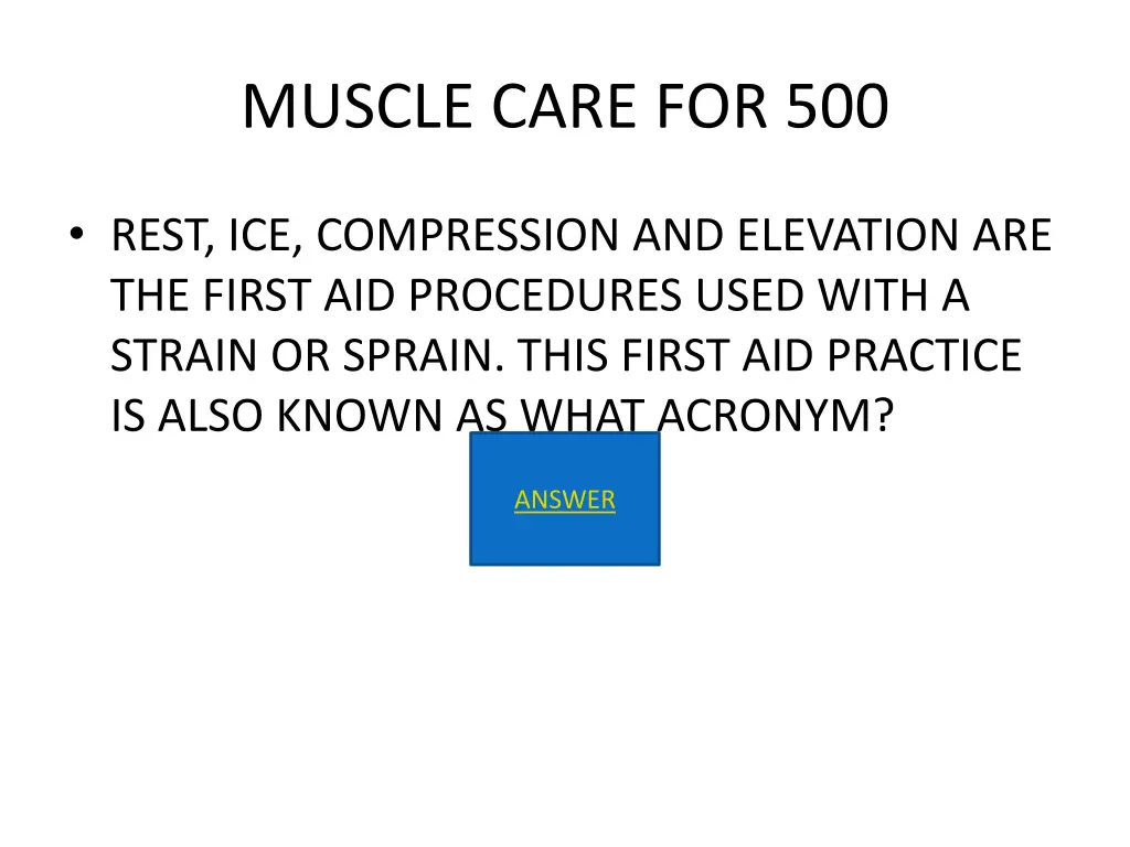 muscle care for 500