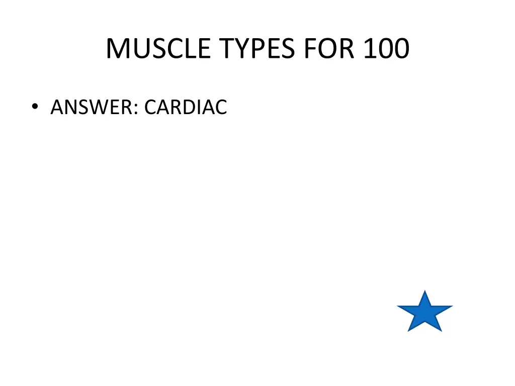 muscle types for 100 1