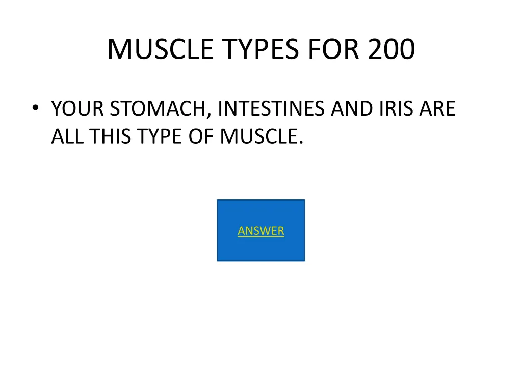 muscle types for 200