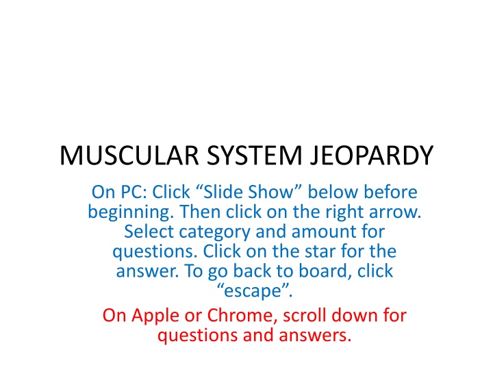 muscular system jeopardy