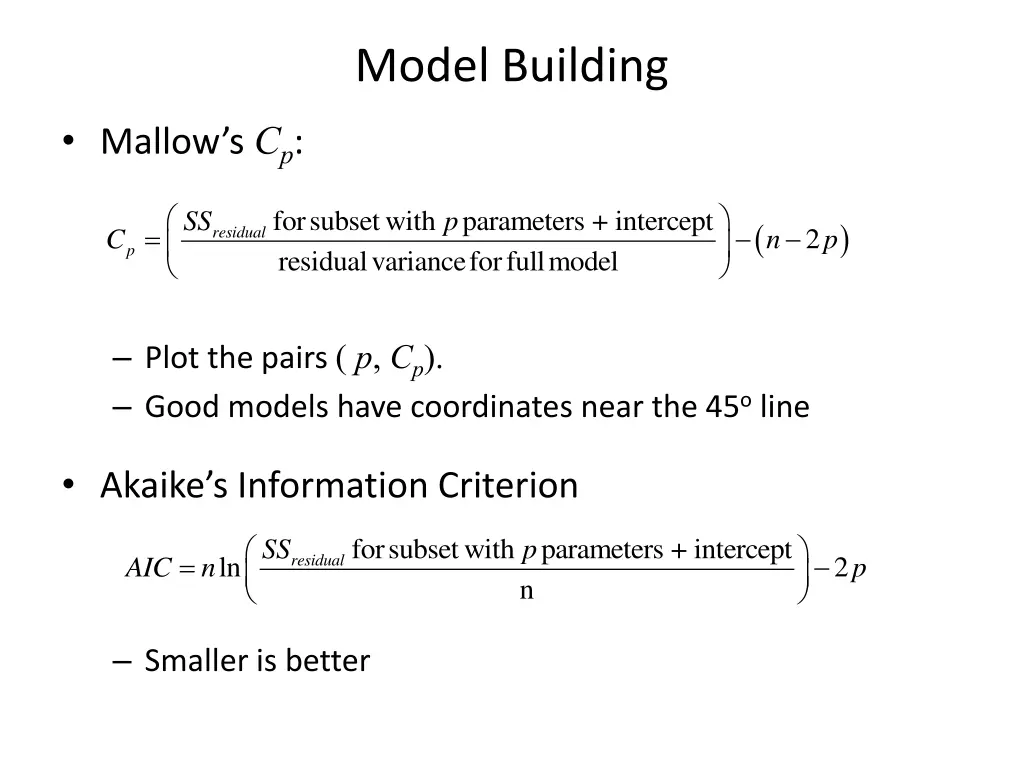 model building 3