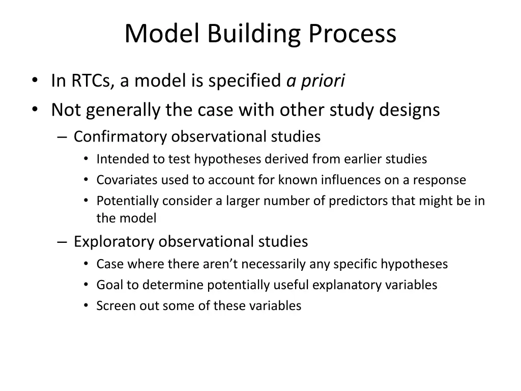 model building process