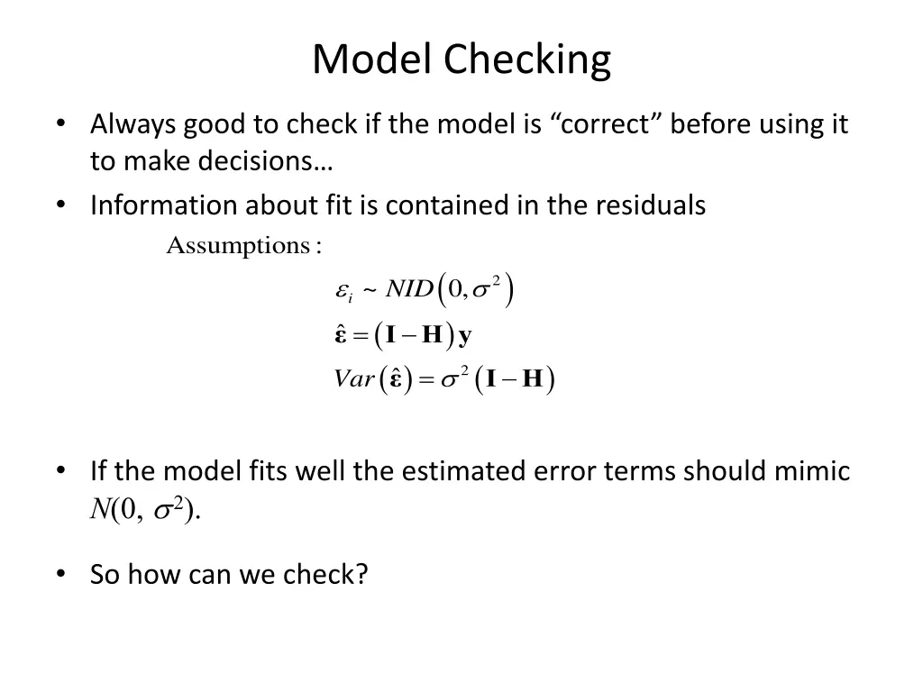 model checking