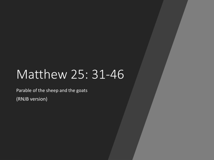 matthew 25 31 46