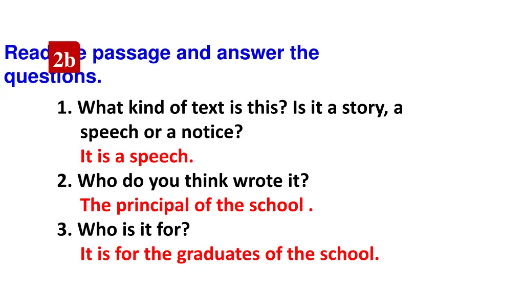 read the passage and answer the questions