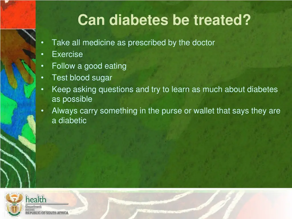 can diabetes be treated