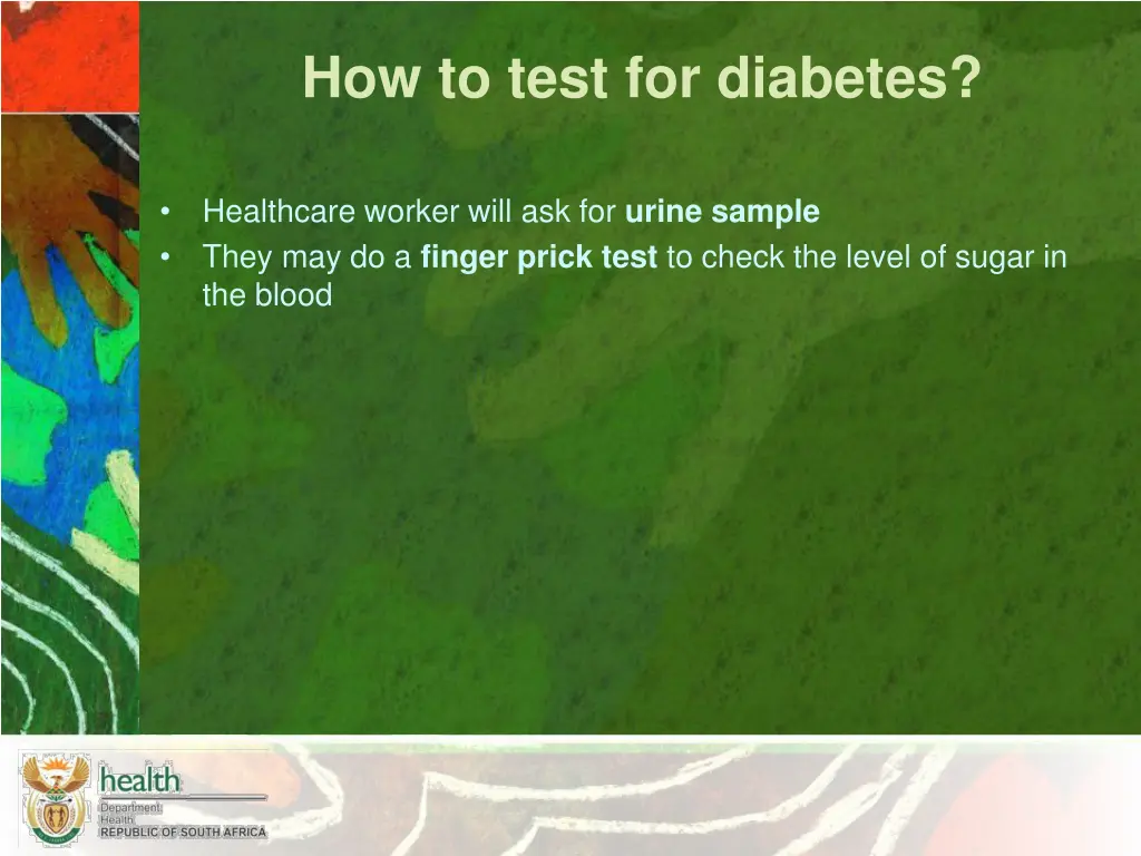 how to test for diabetes