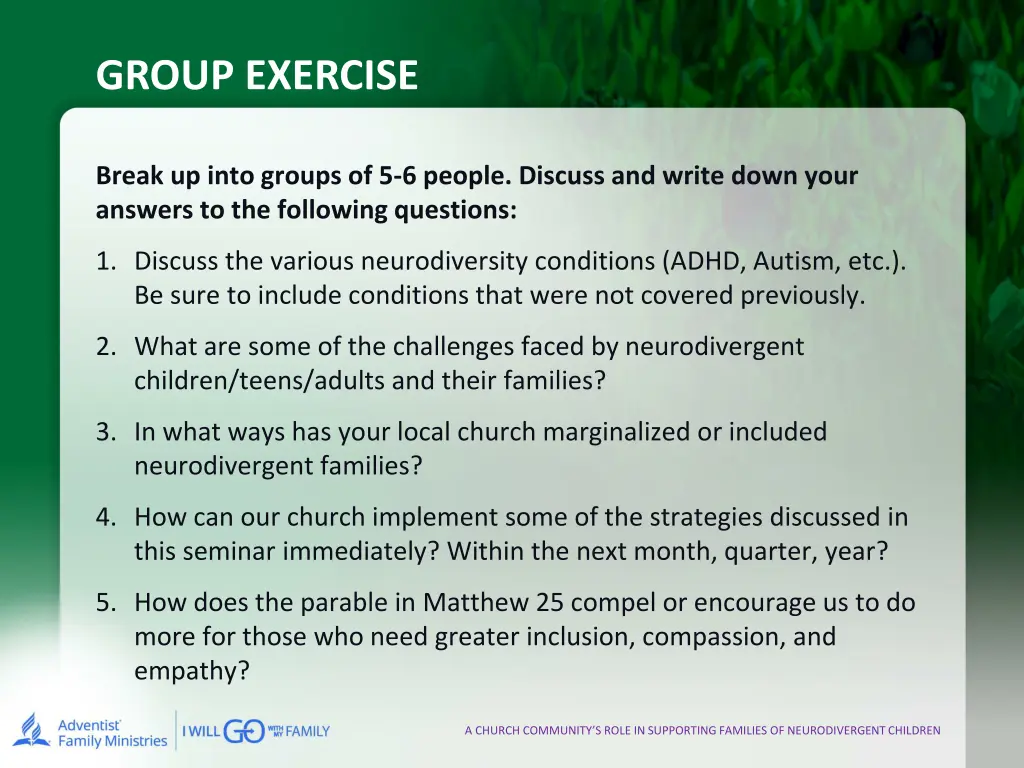 group exercise