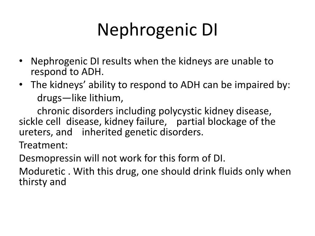 nephrogenic di