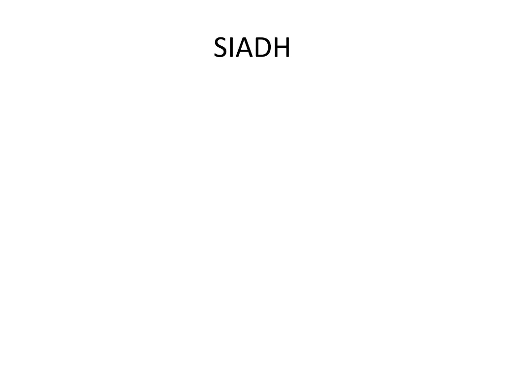 siadh