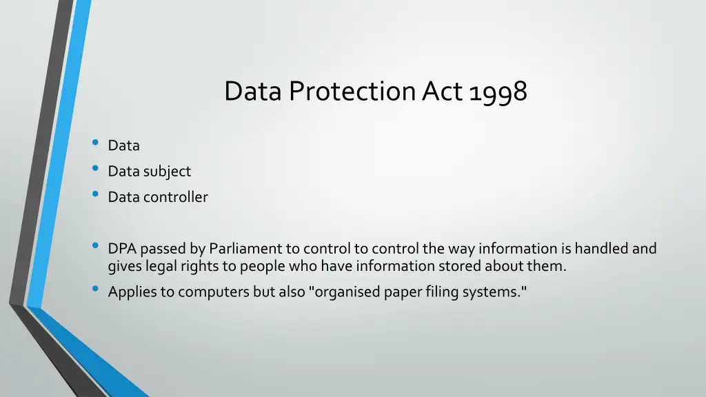 data protection act 1998