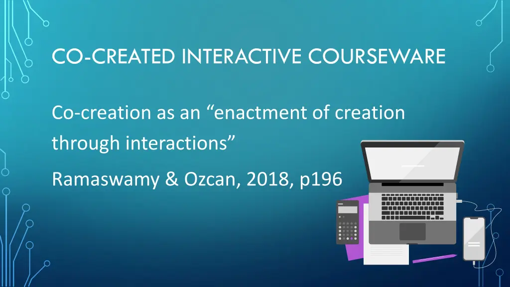 co created interactive courseware 2