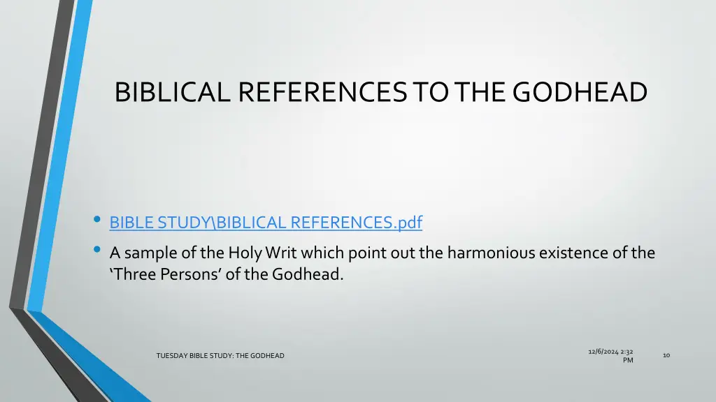 biblical references to the godhead