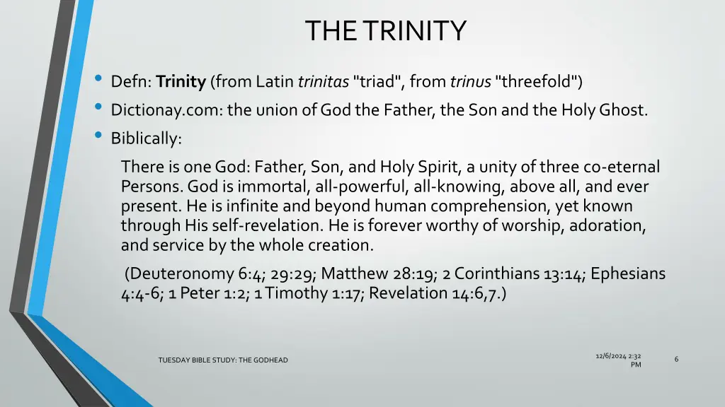 the trinity