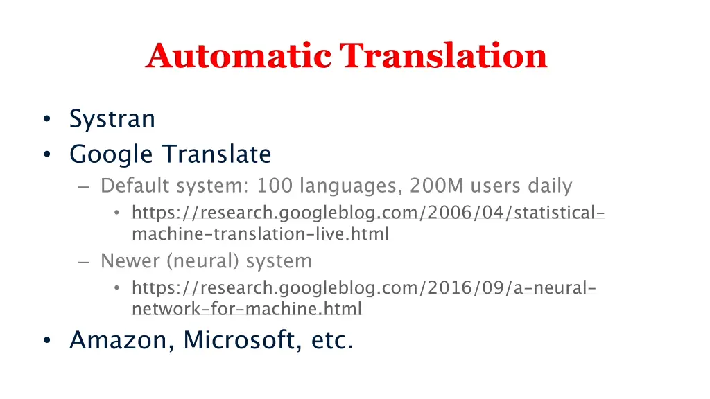 automatic translation