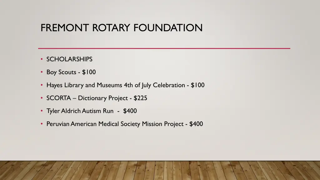 fremont rotary foundation