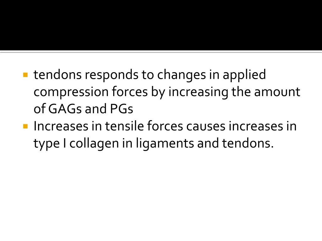 tendons responds to changes in applied