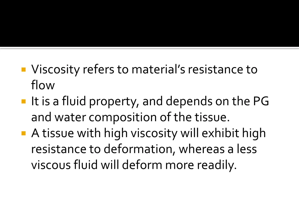 viscosity refers to material s resistance to flow