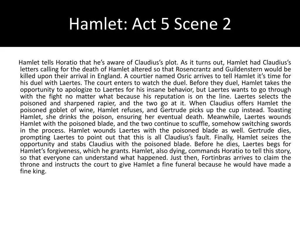 hamlet act 5 scene 2