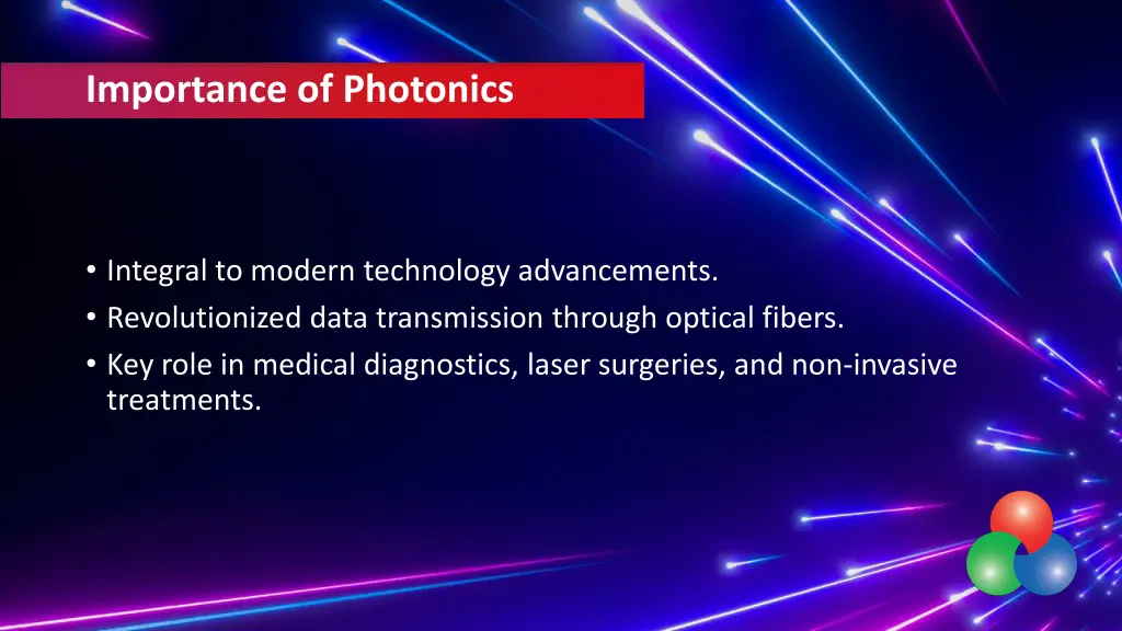 importance of photonics