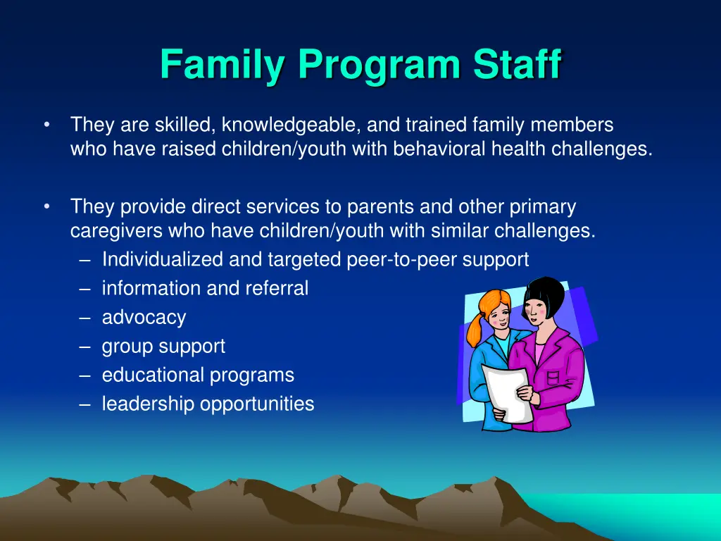 family program staff