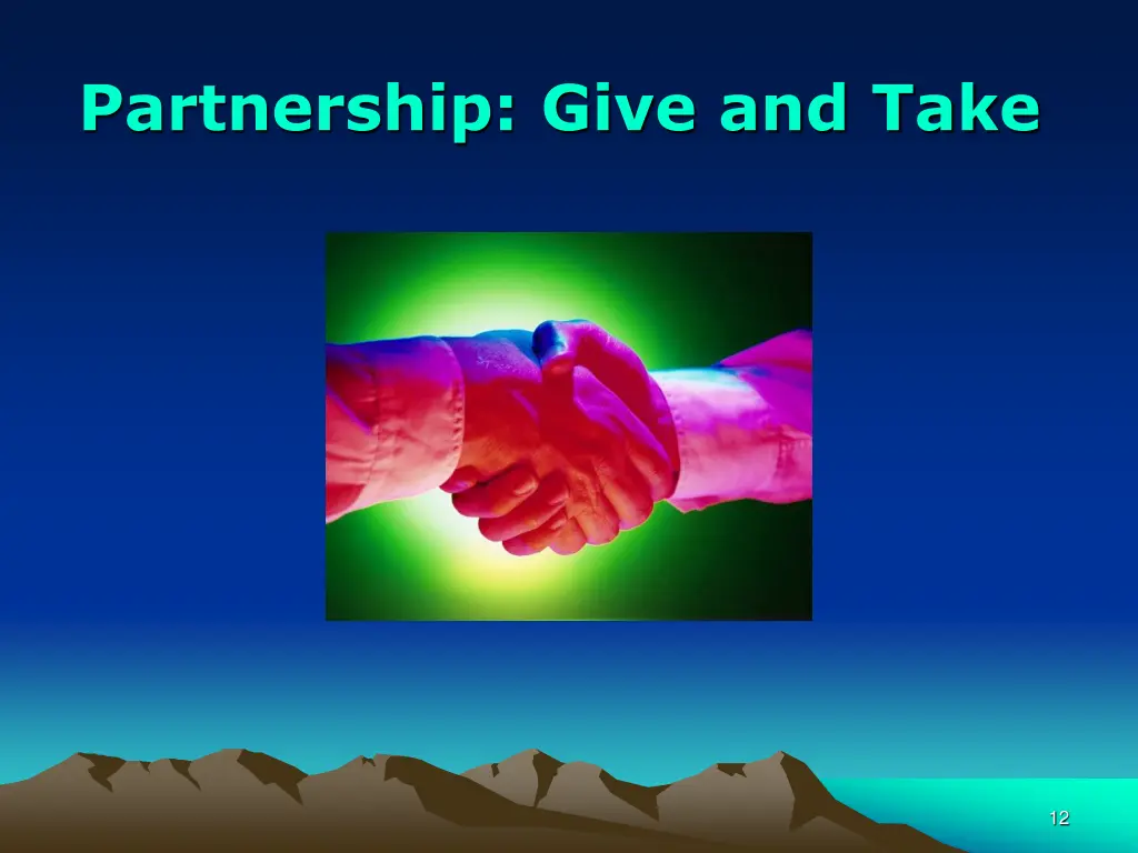 partnership give and take