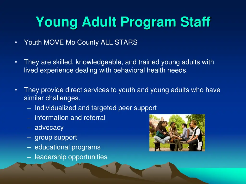 young adult program staff