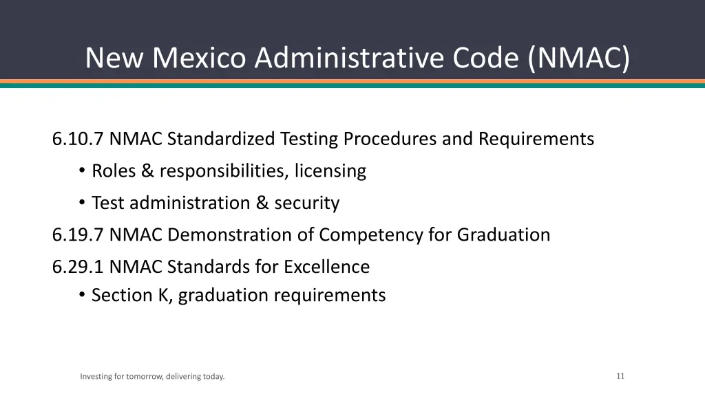 new mexico administrative code nmac