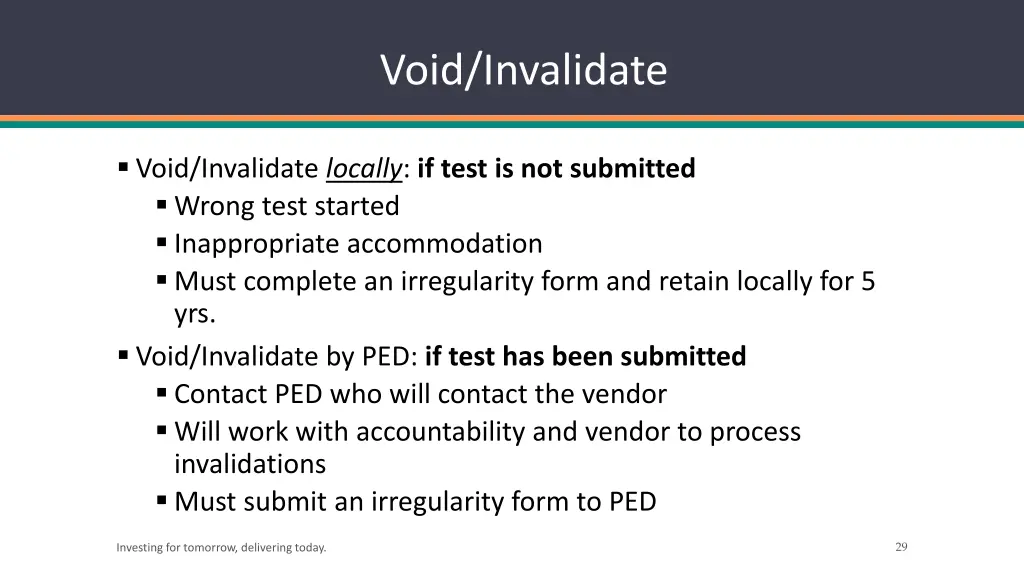 void invalidate