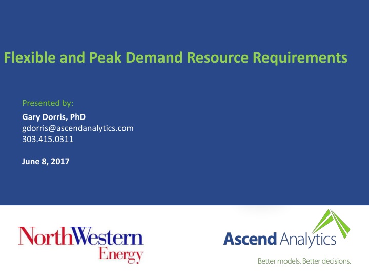 flexible and peak demand resource requirements