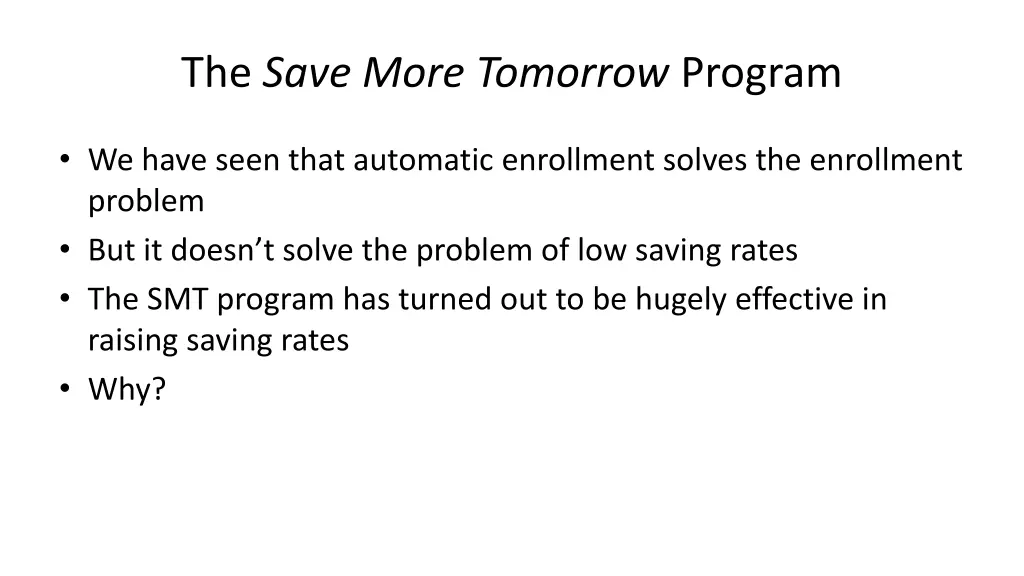 the save more tomorrow program 2