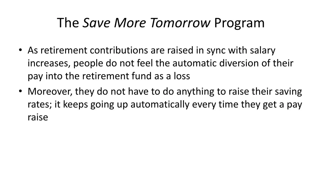 the save more tomorrow program 3