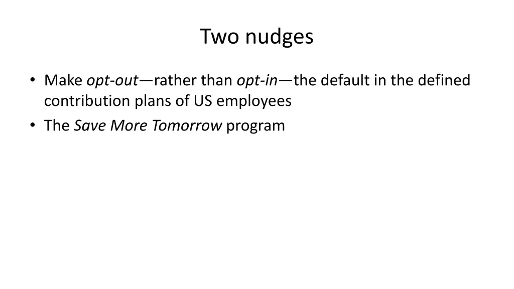 two nudges