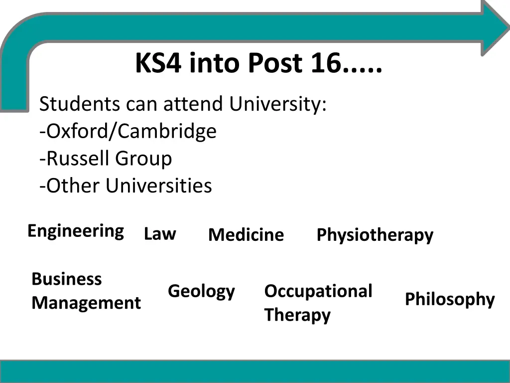 ks4 into post 16 3